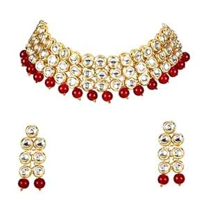 Buy ARADHYA ` Elegant Gold Plated Bollywood Inspired Maroon Traditional ...