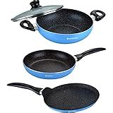 Buy Wonderchef Rose Gold Aluminium Cookware Set, 5-Pieces, Rose Gold ...