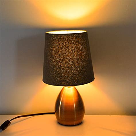 Tootoo Star 13 Inch Small Bedside Table Lamp for Bedroom Living Room ...
