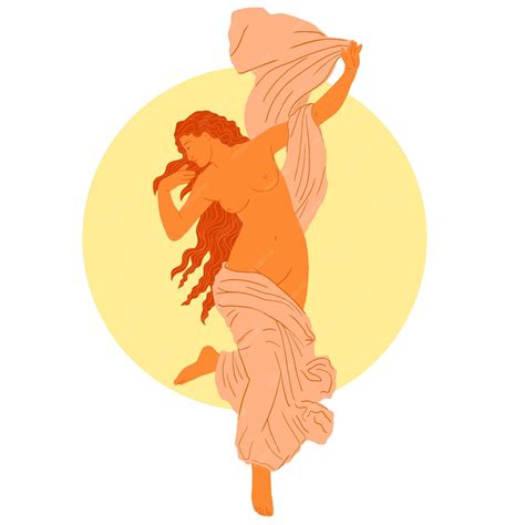 Premium Vector | Eos Greek Roman Aurora and sister of Helios in ...