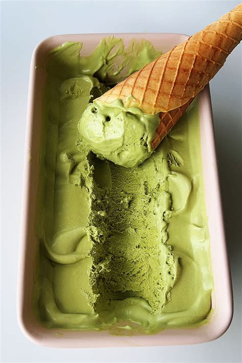 Matcha Ice Cream Recipe - No Machine; No Churn; No Eggs