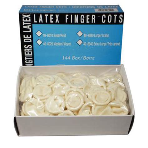 Almedic Latex Finger Cots Small 144/Box - Dental Brands