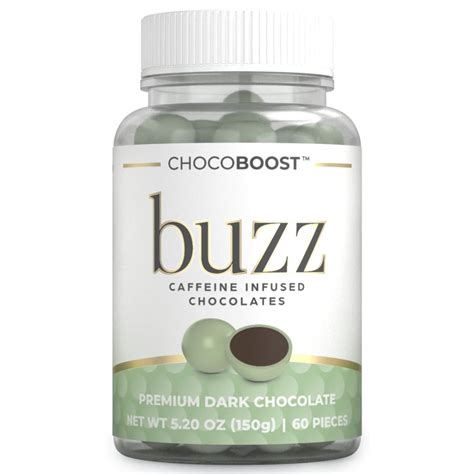 Buy ChocoBOOST Buzz Caffeine Infused Chocolate - Delicious Dark ...
