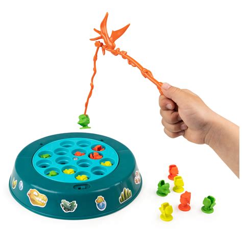 Spin Master Dino Dive Fishing Game, Dinosaur Toy Board Game for Kids ...