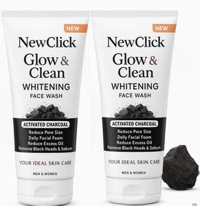 NewClick Glow & Clean Charcoal Facewash Rejuve DeepWash Face Wash ...
