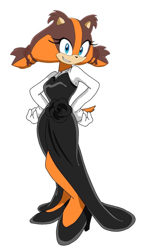 Sticks the Badger's Sonic X party dress by jurassicdinodrew on DeviantArt