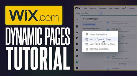 Wix Dynamic Pages Tutorial 的图像结果