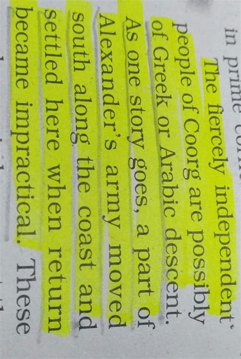 2. What is the story about the Kodavu people's descent?3. What are some ...
