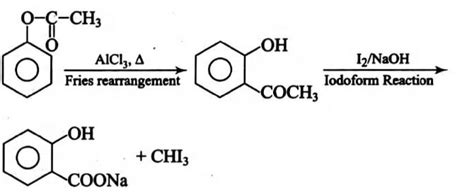 In the following reaction sequence, Y is: PhOCOCH3 xrightarrow[Δ]AlCl3 ...