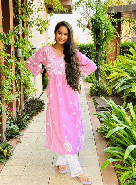 Chikankari A Line Kurta - House Of Kari (Chikankari Clothing)