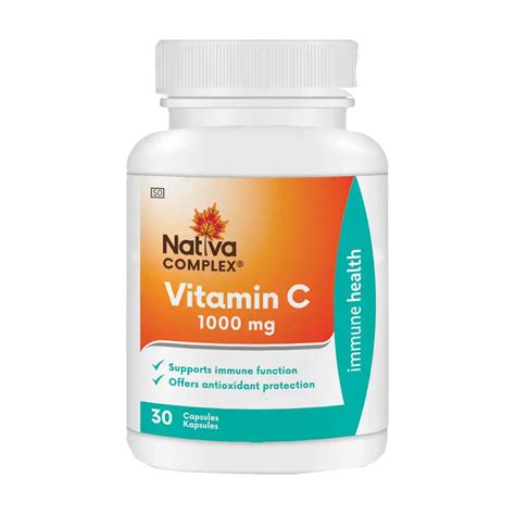 Nativa Complex Vit C 1000mg Capsules, 30's