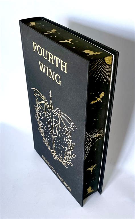 Fourth Wing by Rebecca Yarros Custom Hardback Book, Sprayed Edges and ...