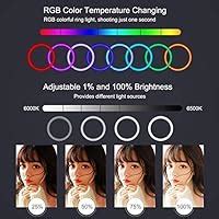 Buy SNOOZEHUB RGB Ring Light - 12 inches Big Ring Light 3 Brightness ...