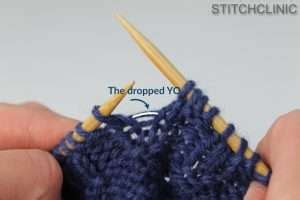 Image result for Knitting Pattern Using Yo Stitch