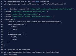 Image result for Adobe API PDF JSON Output