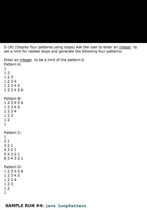 run a loop of 1,2 2 ,3 3 3 ,4 4 4 4 , 5 5 5 5 5 - Brainly.in