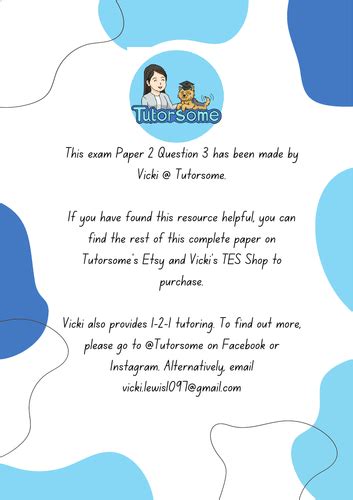 Image result for Paper 2 Question 2 Example Answer