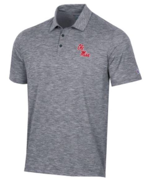 Ole Miss Script Micro Mesh Sport Polo Navy | Rebel Bookstore