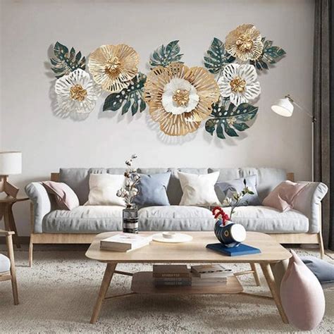 Luxury Floral Metal Wall Art (48×24 inches) – ClassyArtZ.com