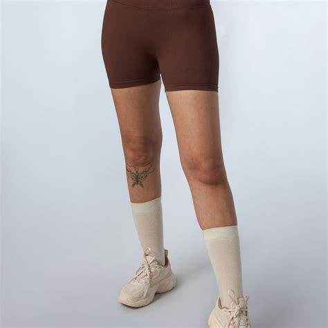 Buy Women's Brown Momentum Seamless Shorts Online in India | Cult Store