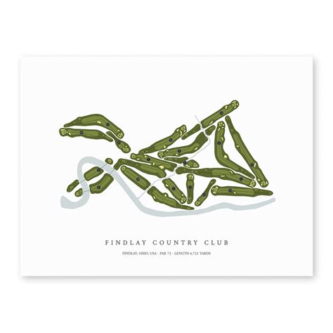 Findlay Country Club | Golf Course Map