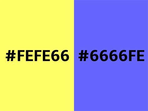 Converting Colors - Hex - FEFE66