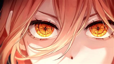 Chainsaw Man Power Eyes Anime Wallpaper 4K for Desktop ID:11090