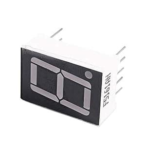 Generic 10 Pcs Common Cathode 10-Pin 1 Bit 7 Segment 0.56" Red LED ...