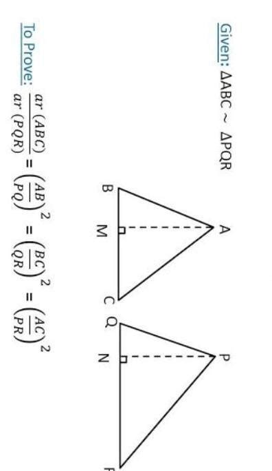 The areas of two similar triangles are 9 cm2 and 16 cm2respectively ...