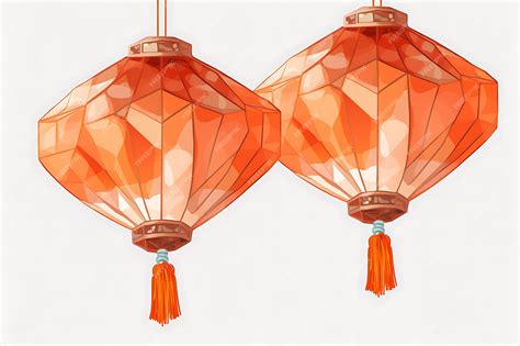 Premium Photo | Chinese floating lantern on transparent background