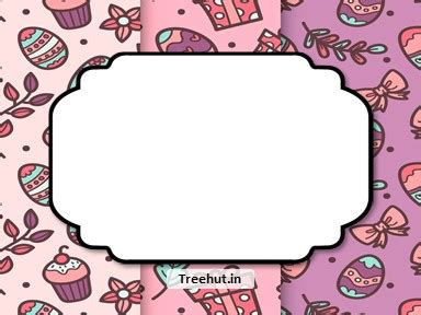 Easter Free Printable Labels, 3x4 inch Name Tag