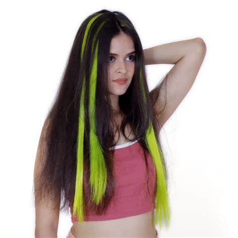 Neaama Hair and Beyond Single Clip Colored Hair Streak Extension With ...