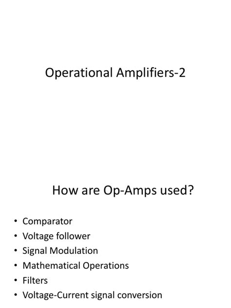 Rezultat imagine pentru Operational Amplifier Lecture Notes