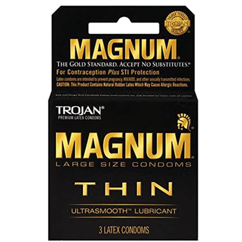 Trojan Magnum Thin Latex Condoms, Large (3 ct) Delivery or Pickup Near ...