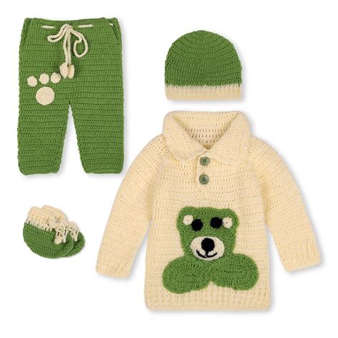 Buy Windrop Solutions® Handmade Crochet Knitted Sweater Set for Boys ...