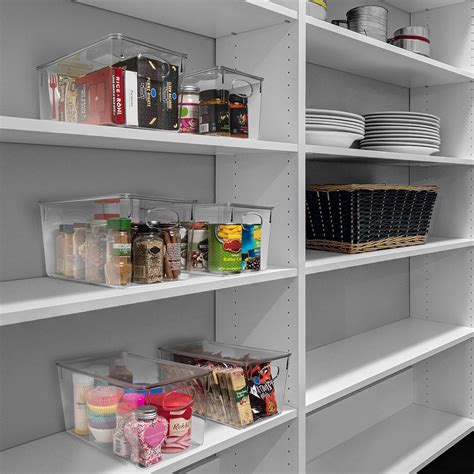Buy ClearSpace Plastic Storage Bins With lids – Perfect Kitchen ...