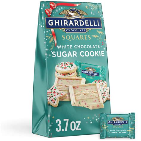 GHIRARDELLI White Chocolate Sugar Cookie Squares, 3.7 OZ Bag - Walmart.com