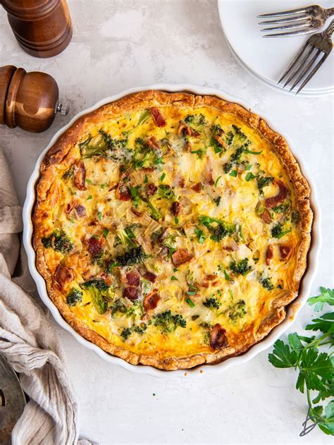 Broccoli Quiche with Bacon – If You Give a Blonde a Kitchen