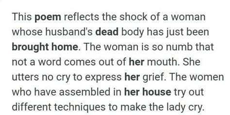 write the choreography script for the poem "home they brought her ...