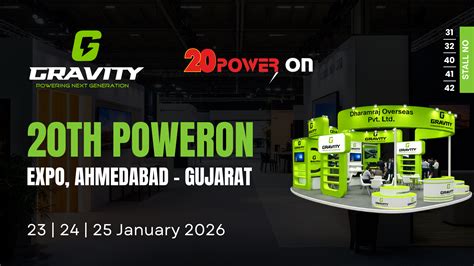 Gravity Battery Solutions at Power On India 2026 Ahmedabad