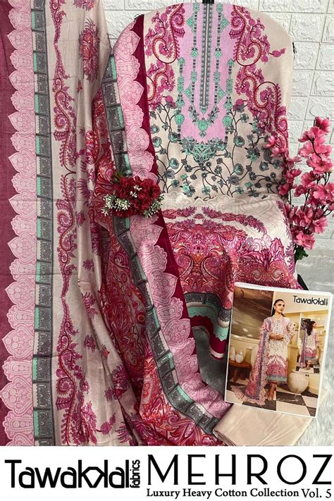 TAWAKKAL FABRICS MEHROZ LUXURY HEAVY COTTON COLLECTION VOL 5 COTTON ...