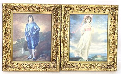Lot - After Thomas Gainsborough Blue Boy & Pinkie Prints
