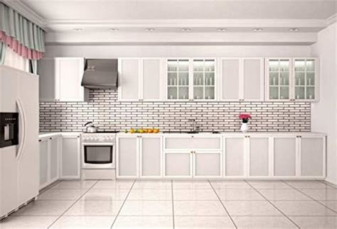 Laeacco 10x7ft Modern Kitchen Interior Vinyl Photography Background ...