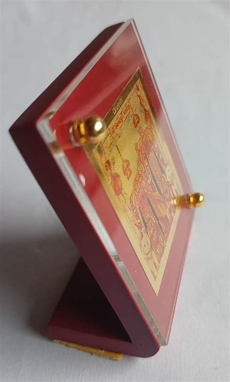 Diviniti Car Dashboard Frame with 24k Gold Plated Foil - (MDF 1B) Durga ...