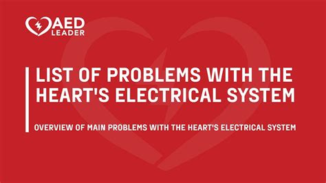 Overview of Heart Electrical System Problems & Solutions