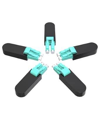 VANDESAIL 5pcs LC Fiber MM Loopback Testers Connectors Adapter,Duplex ...