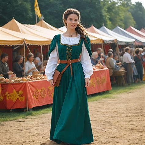 Elegant Renaissance Fair Maiden Dress | Women's Medieval Festival ...