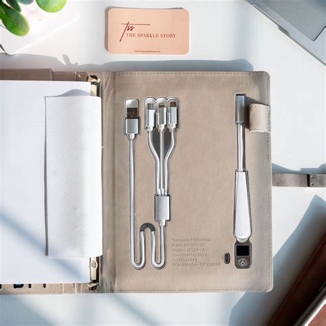 Personalized Power Bank Diary | Diary with Charging | Power Bank ...