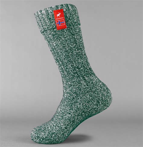Norwegian Fjord Socks - Pine Green – The Nordic Sock Company