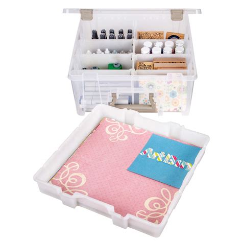 ArtBin 6899AZ Super Satchel Double Deep with Lift-Out Tray Storage ...
